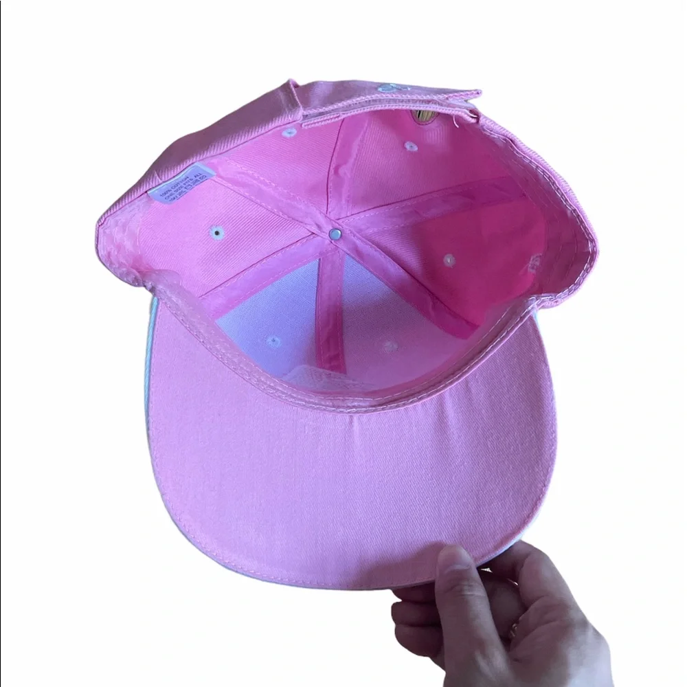 Pink Letter A Cap Hat